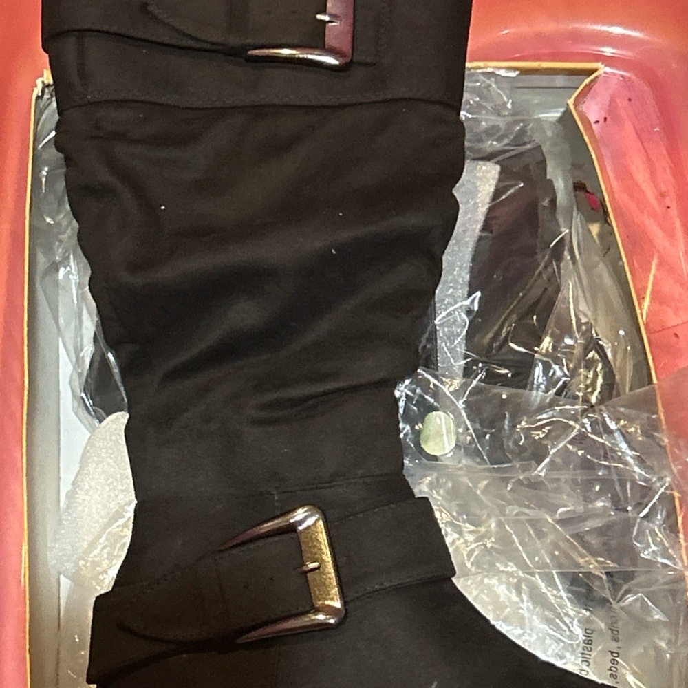 Classic Black Heeled Knee-High Boots